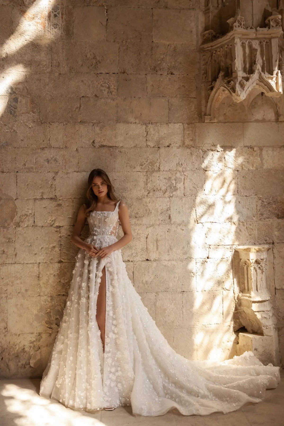 Trending Now: 3D Floral Appliqués in Wedding Dress Collections