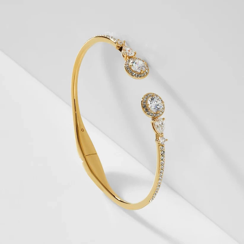 CZ Hinge Bracelet Gold