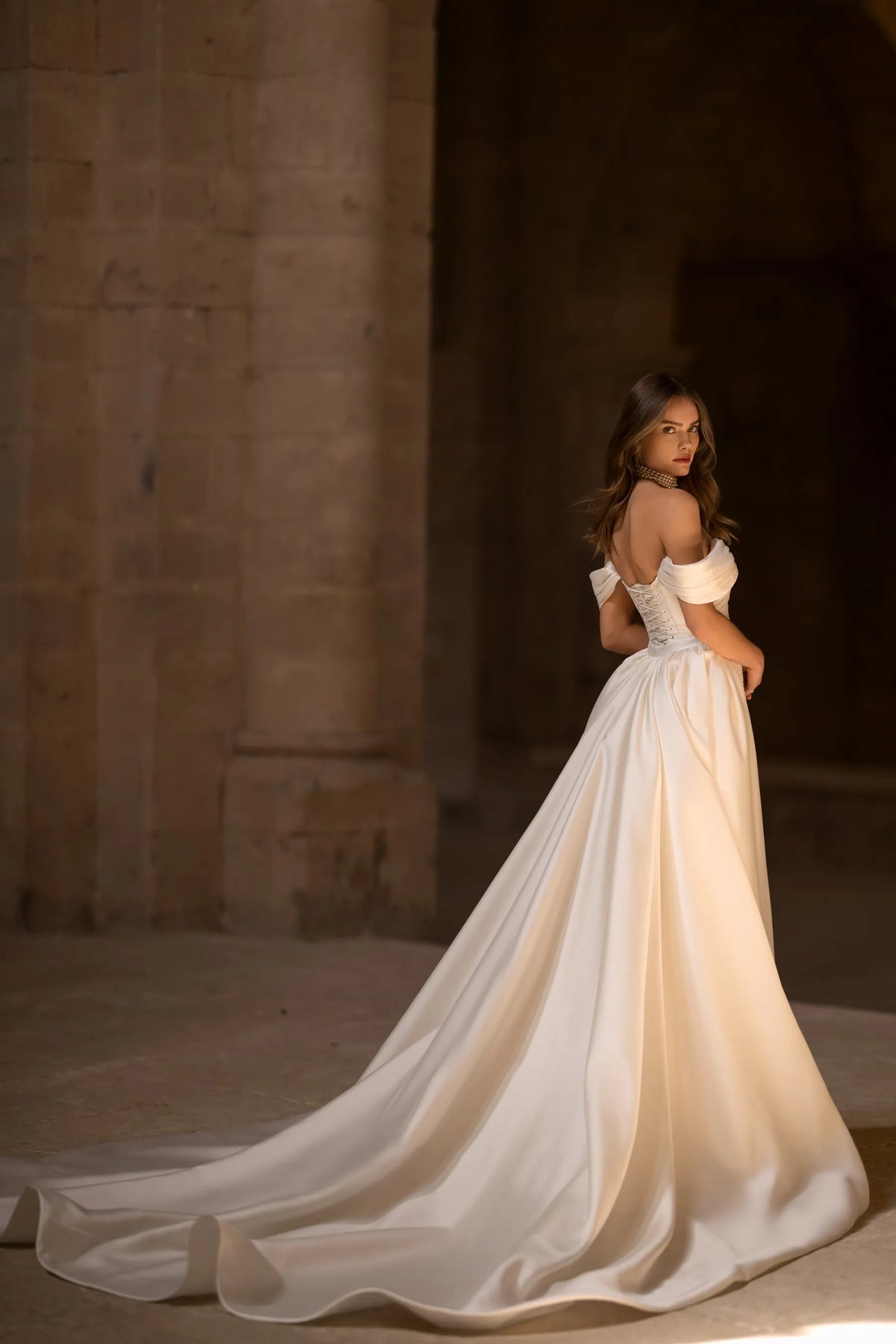 Atlanta dress and overskirt