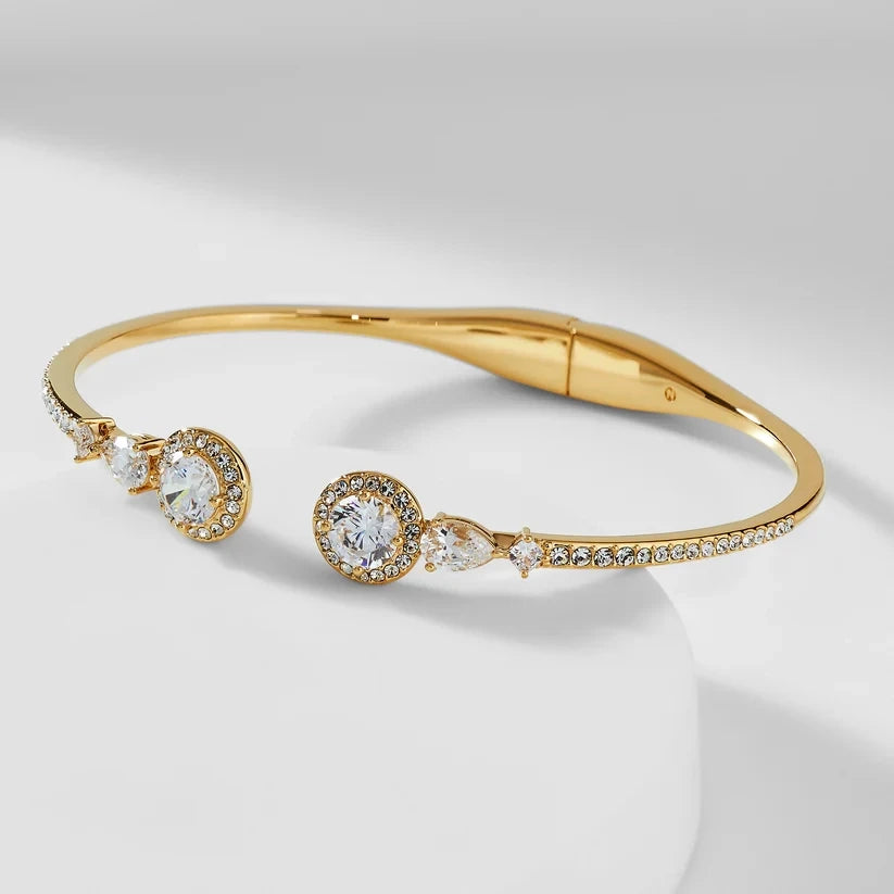 CZ Hinge Bracelet Gold