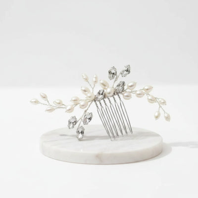 Pearl hair comb