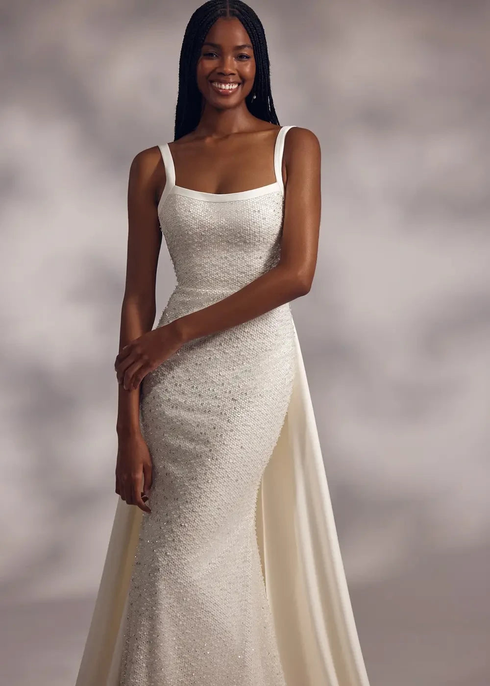Merci dress and overskirt