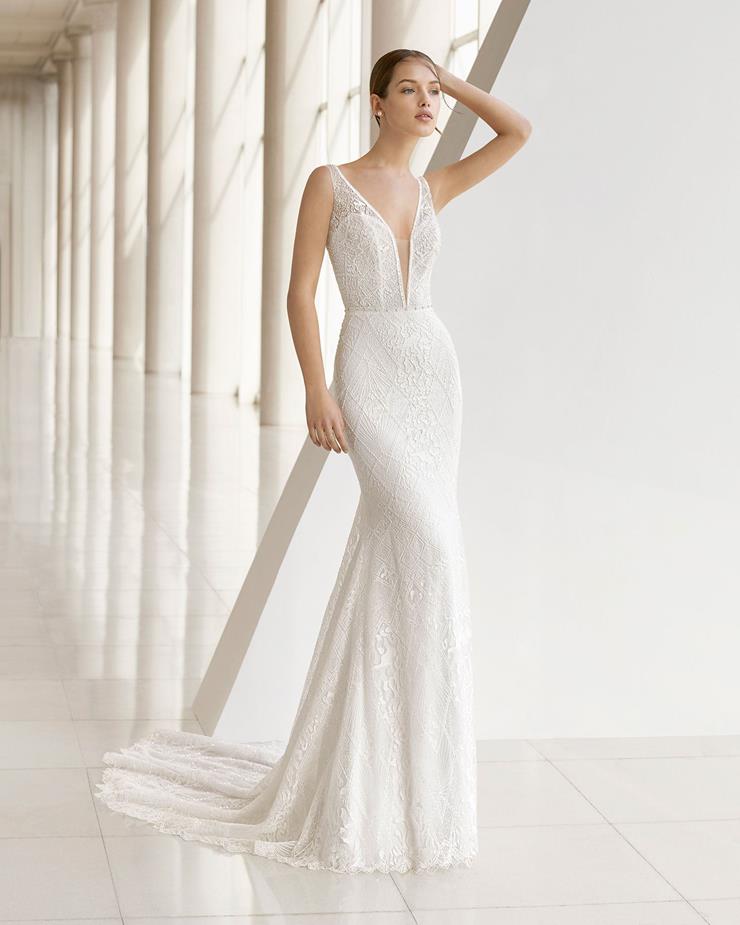 White wedding dress by Rosa Clara