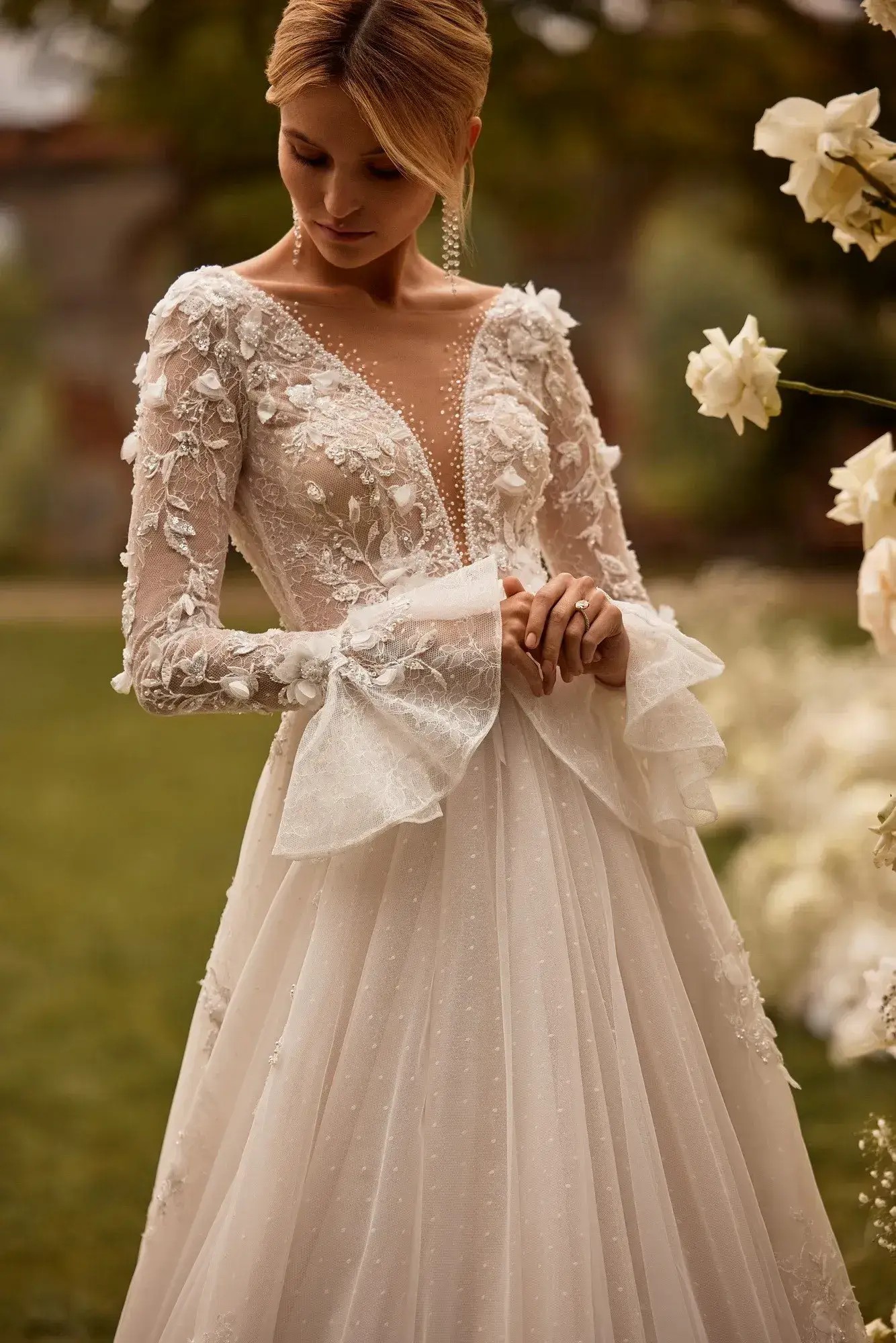 Romantic Rhythms: Dancing Through Your Wedding Day in Lace Image