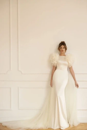 Eva Lendel Style #Vienna dress, sleeves and o/skirt #0 Ivory thumbnail