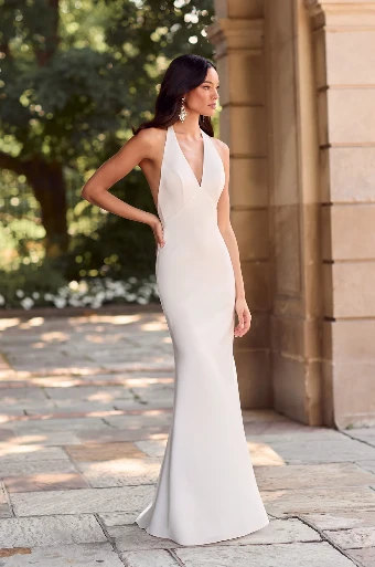 Paloma Blanca Style #P5187X  dress only #0 Natural thumbnail