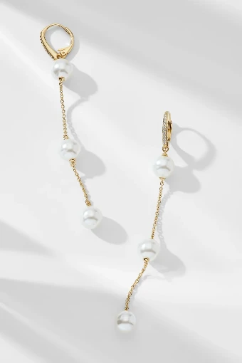 Nadri Style #DOT DOT DOT LINEAR LEVERBACK EARRINGS #0 Gold thumbnail