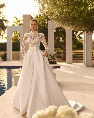 Rosa Clara Style #Nulia dress & o/skirt #0 Ivory thumbnail