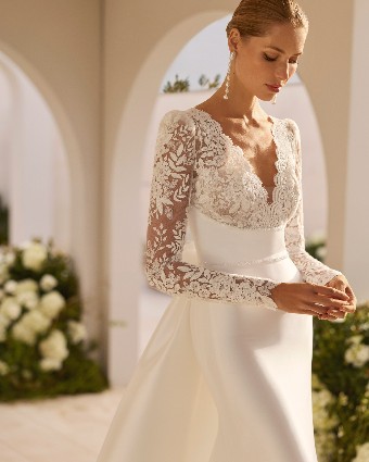 Rosa Clara Style #Nala dress and overskirt #0 Natural thumbnail