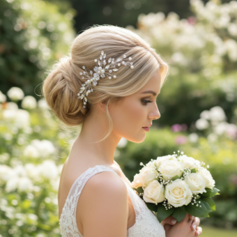Athena Bridal Jewellery Style #Holly Hair Comb #2 thumbnail