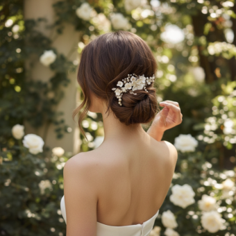 Athena Bridal Jewellery Style #Hermione hair comb #1 thumbnail